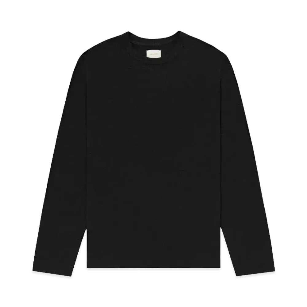 Aime Leon Dore Linen Long-Sleeve Tee "Black"