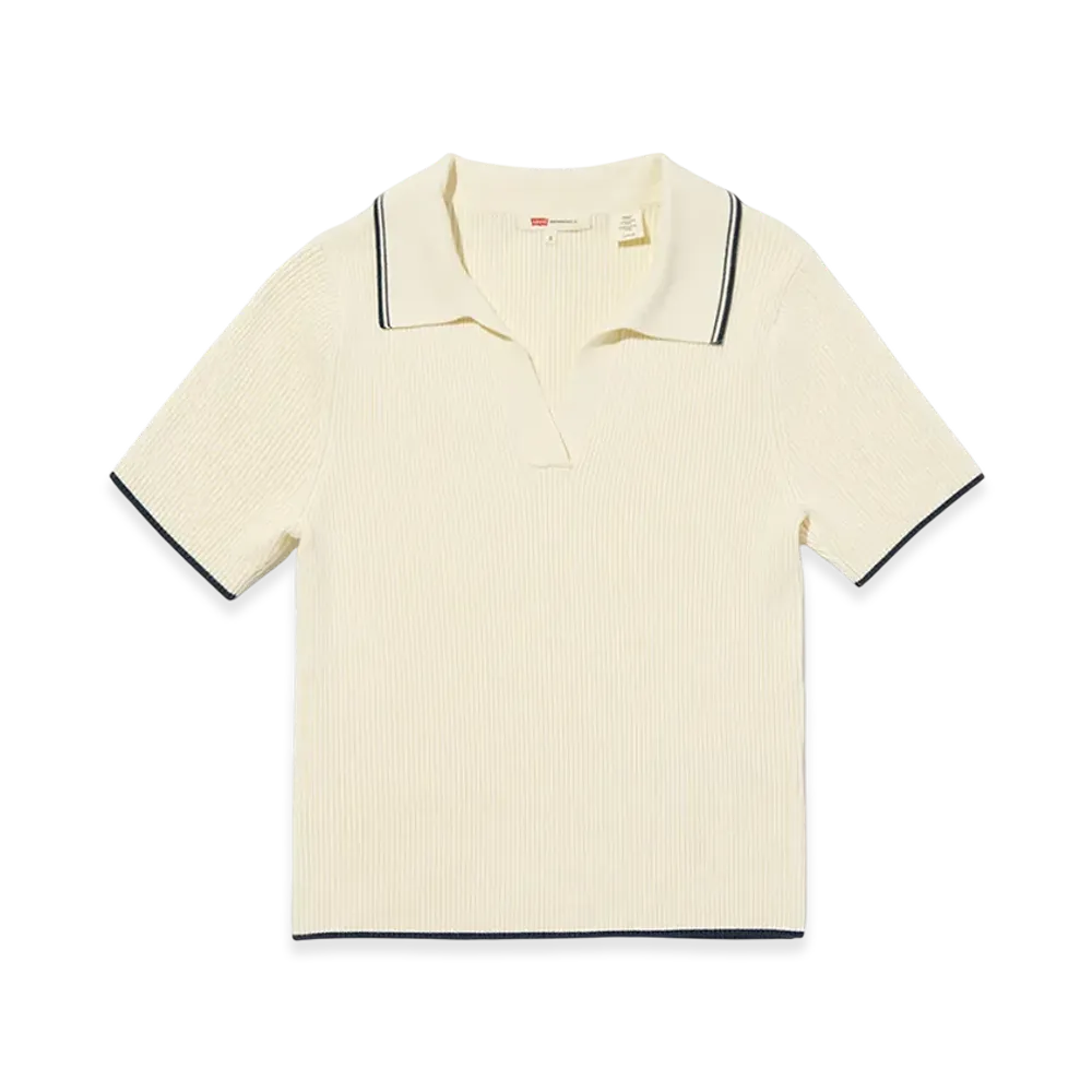 Levi's Sweater Polo Shirt "Off White"