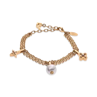 Louis Vuitton Charmy Pearl Bracelet "Gold"