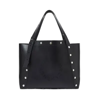 STELLA McCARTNEY Stella Studs Large Tote Bag "Pitch Black"
