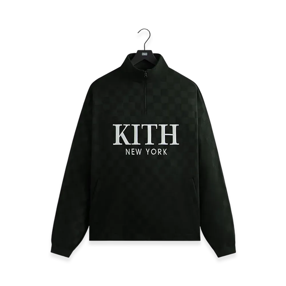 Kith Double Weave Davis Quarter Zip Pullover "Stadium"