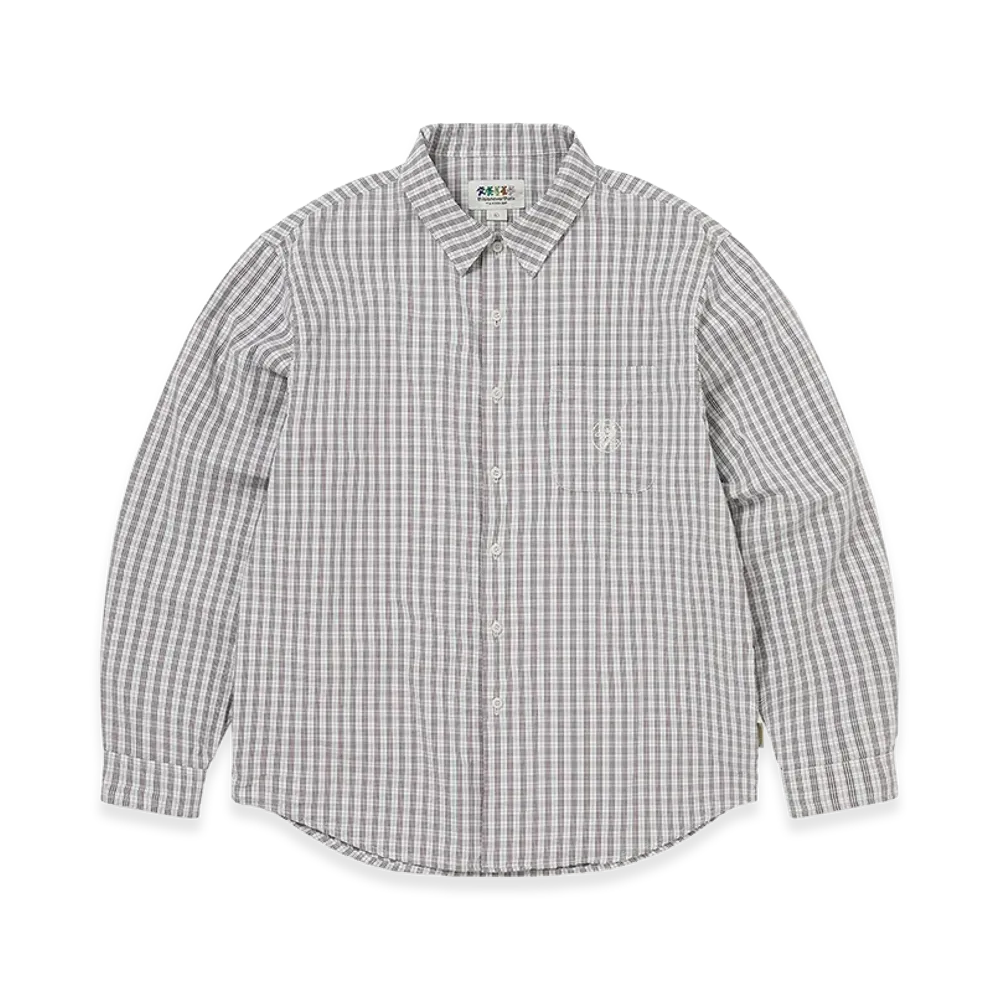 thisisneverthat x Grateful Dead Lightning Bear Check Shirt "Off White"