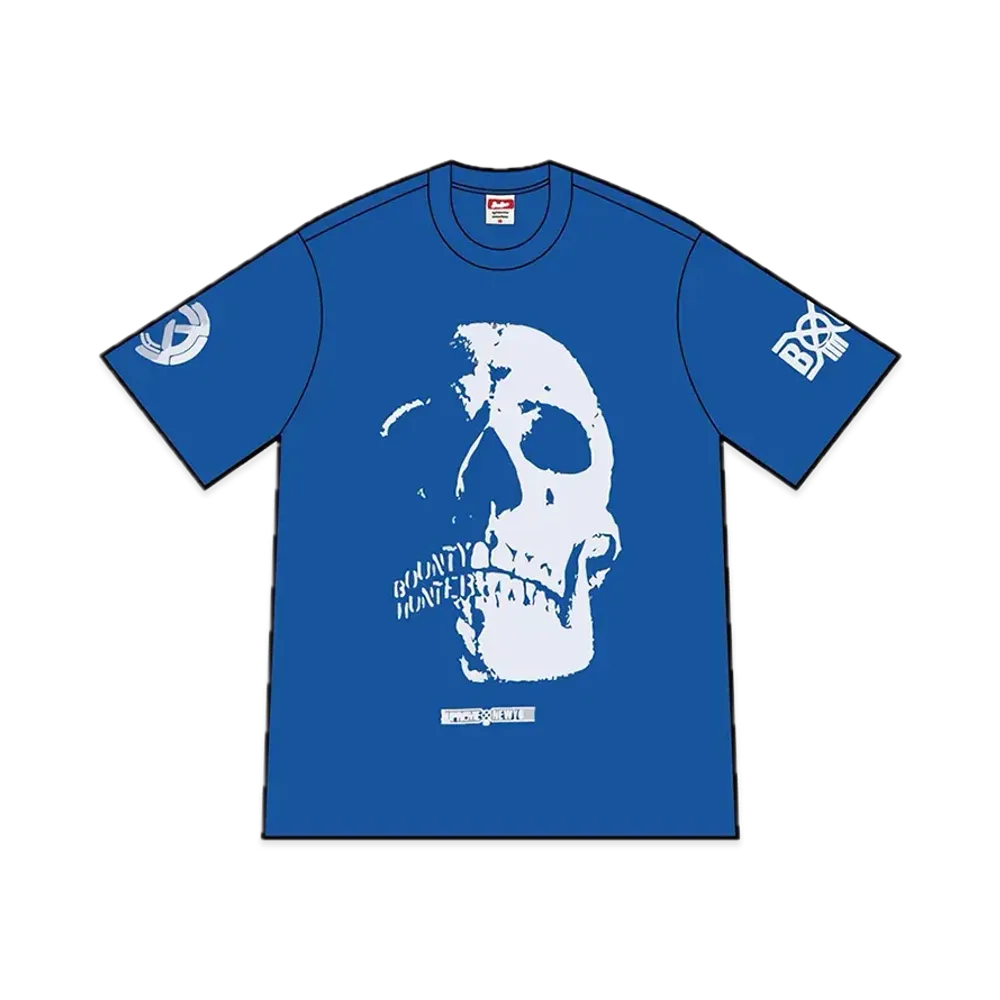 Supreme x BOUNTY HUNTER Skulls Tee "Royal"