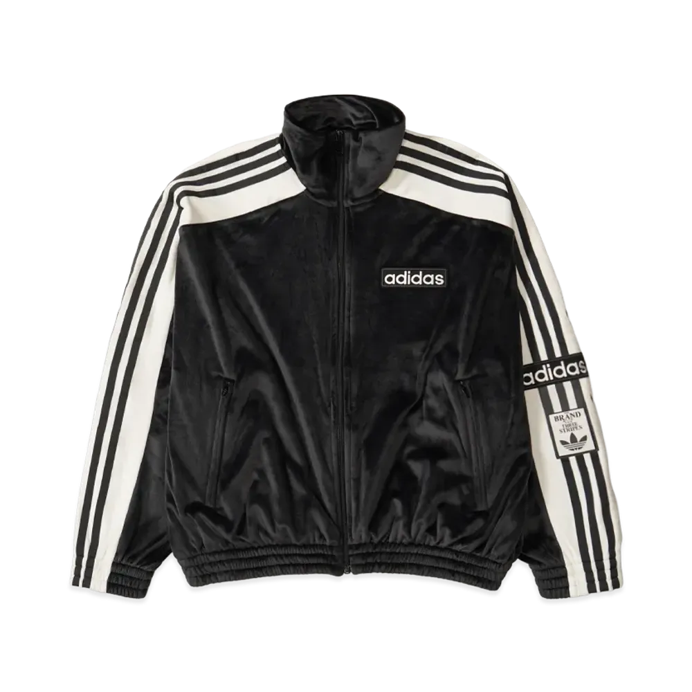 adidas ADIBREAK Velour Track Top "Black"