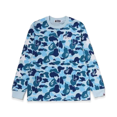 A BATHING APE ABC Camo LS Tee "Blue"