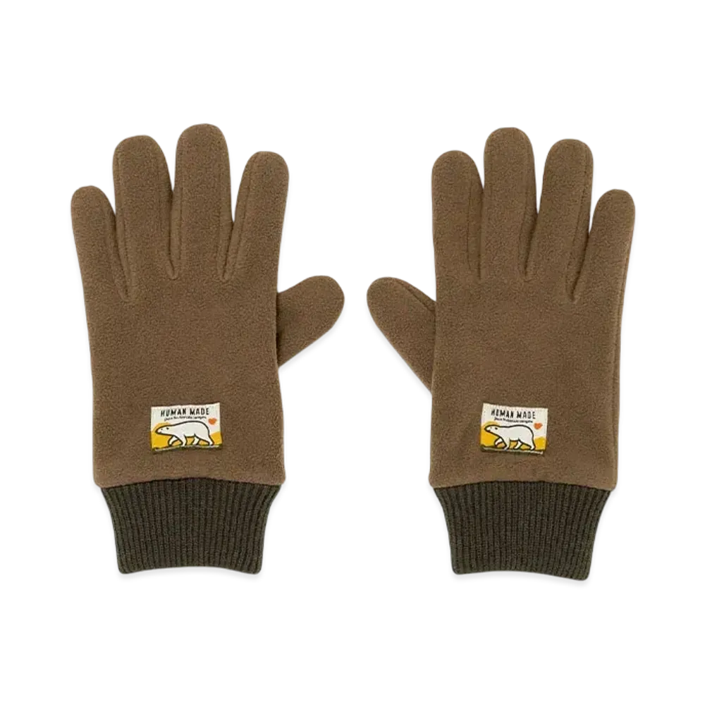 HUMAN MADE Fleece Gloves "Olive Drab"