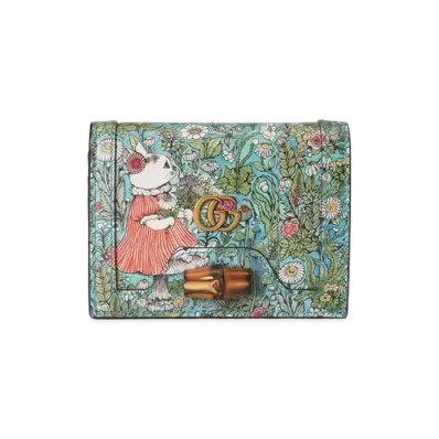 GUCCI x Yuko Higuch Gucci Diana Card Case Wallet Japan Exclusive "Blue"