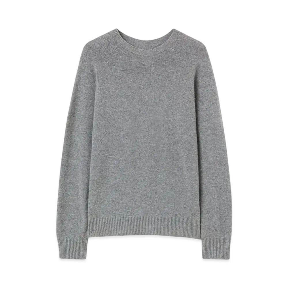 Jil Sander Men's Crew-Neck Sweater "Ash Grey"