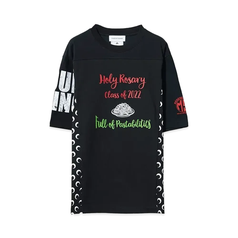 Marine serre REGENERATED GRAPHIC T-SHIRTS REGULAR FIT "BLACK"