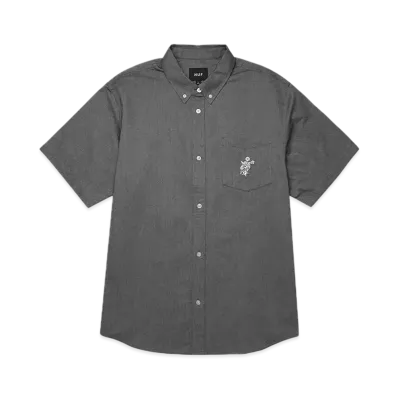 HUF Icarus Oxford Shirt "Washed Black"