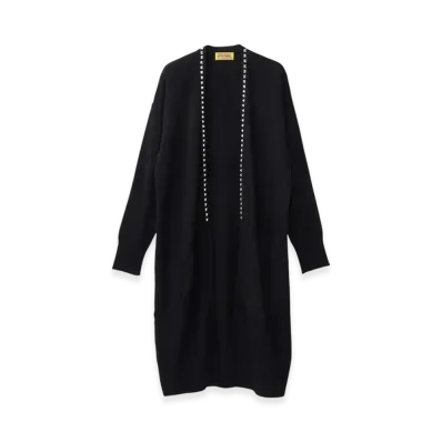HYSTERIC GLAMOUR Studded Long Cardigan "Black"