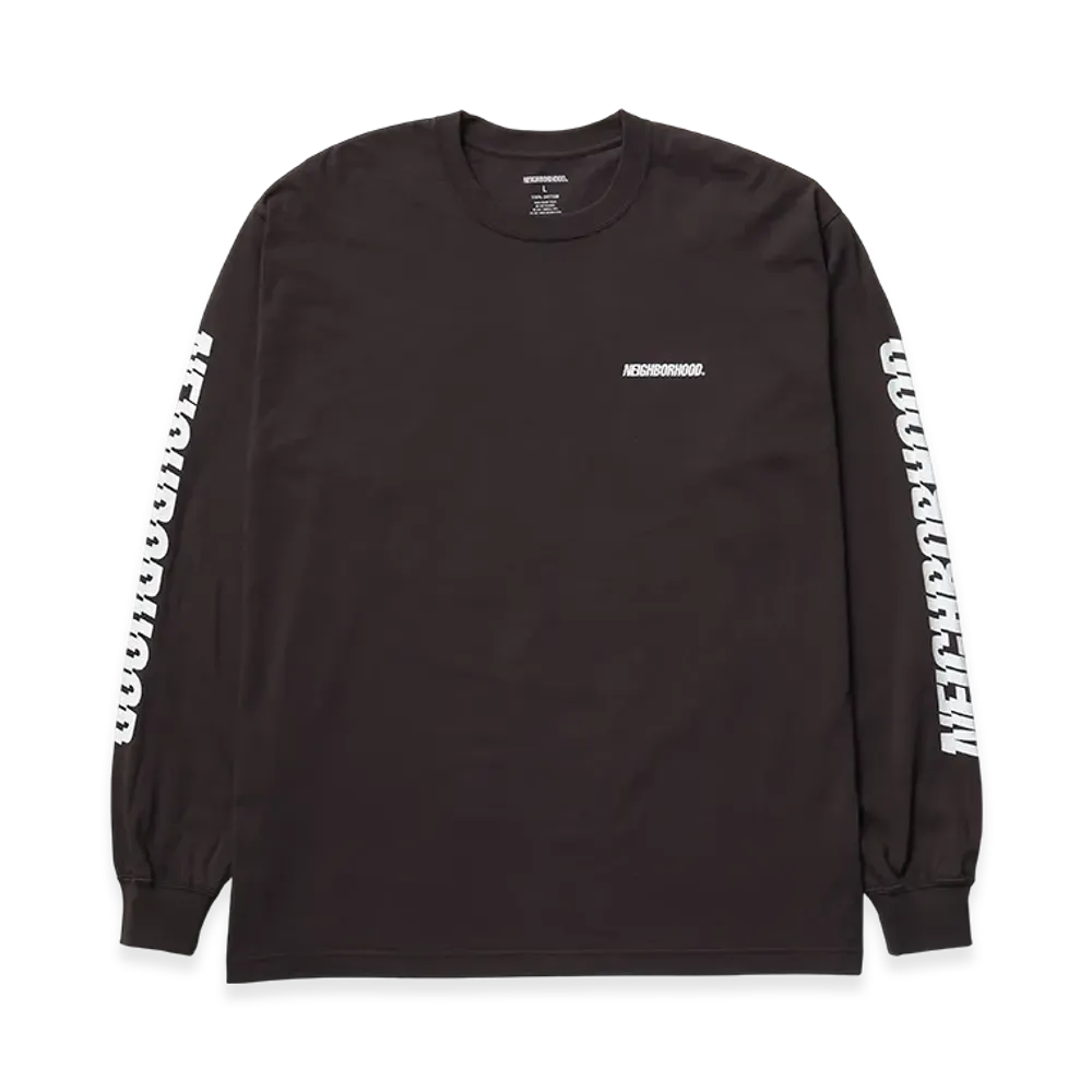 NEIGHBORHOOD NH . Tee LS-1 "Brown"