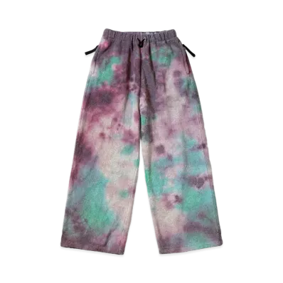 KAPITAL REVERSE FLEECE TIE DAI EASY PANTS (ASHBURY DIE) "Purple Blue"