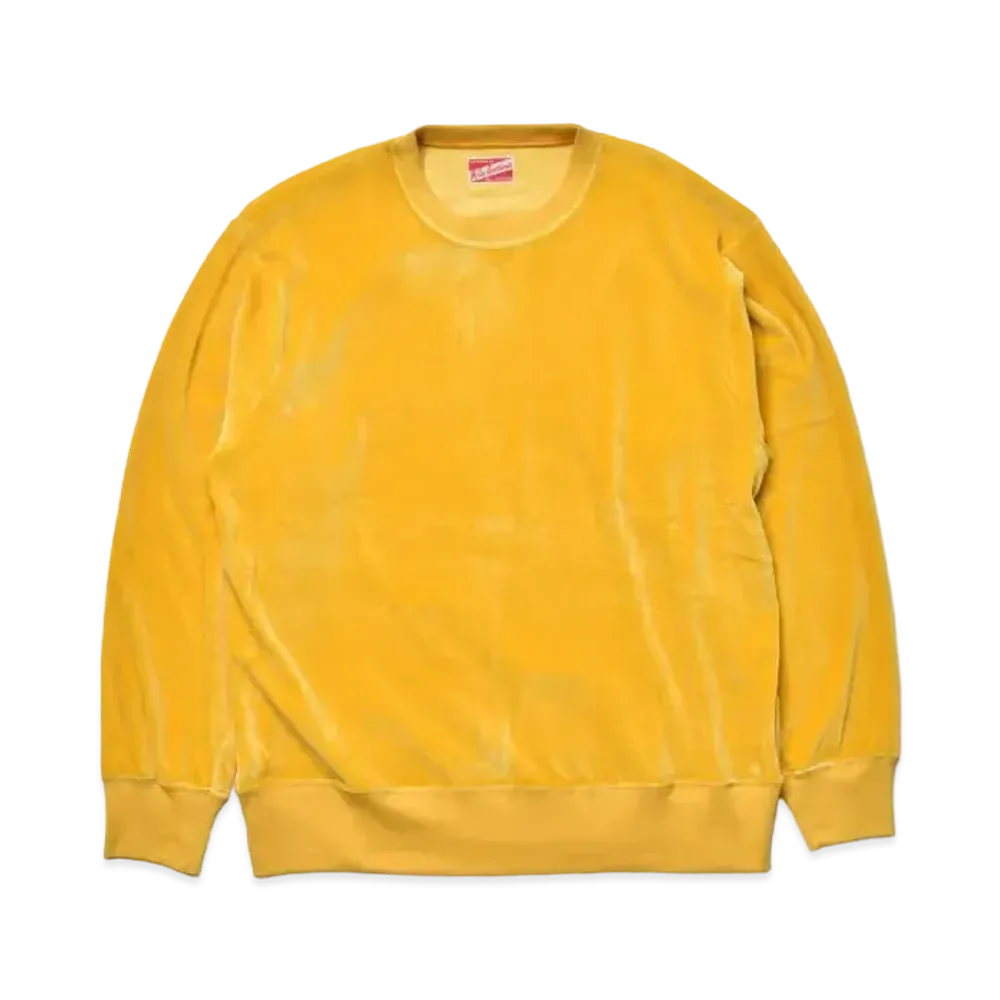 THE REAL McCOY'S Cotton Rayon Pile Sweatshirt "Yellow"