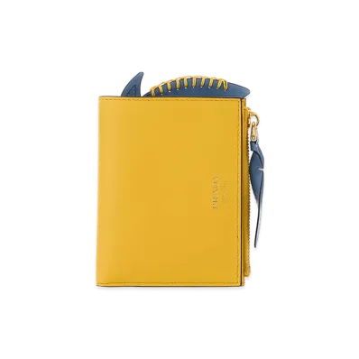 PRADA Wonen's Leather Wallet "Yellow"