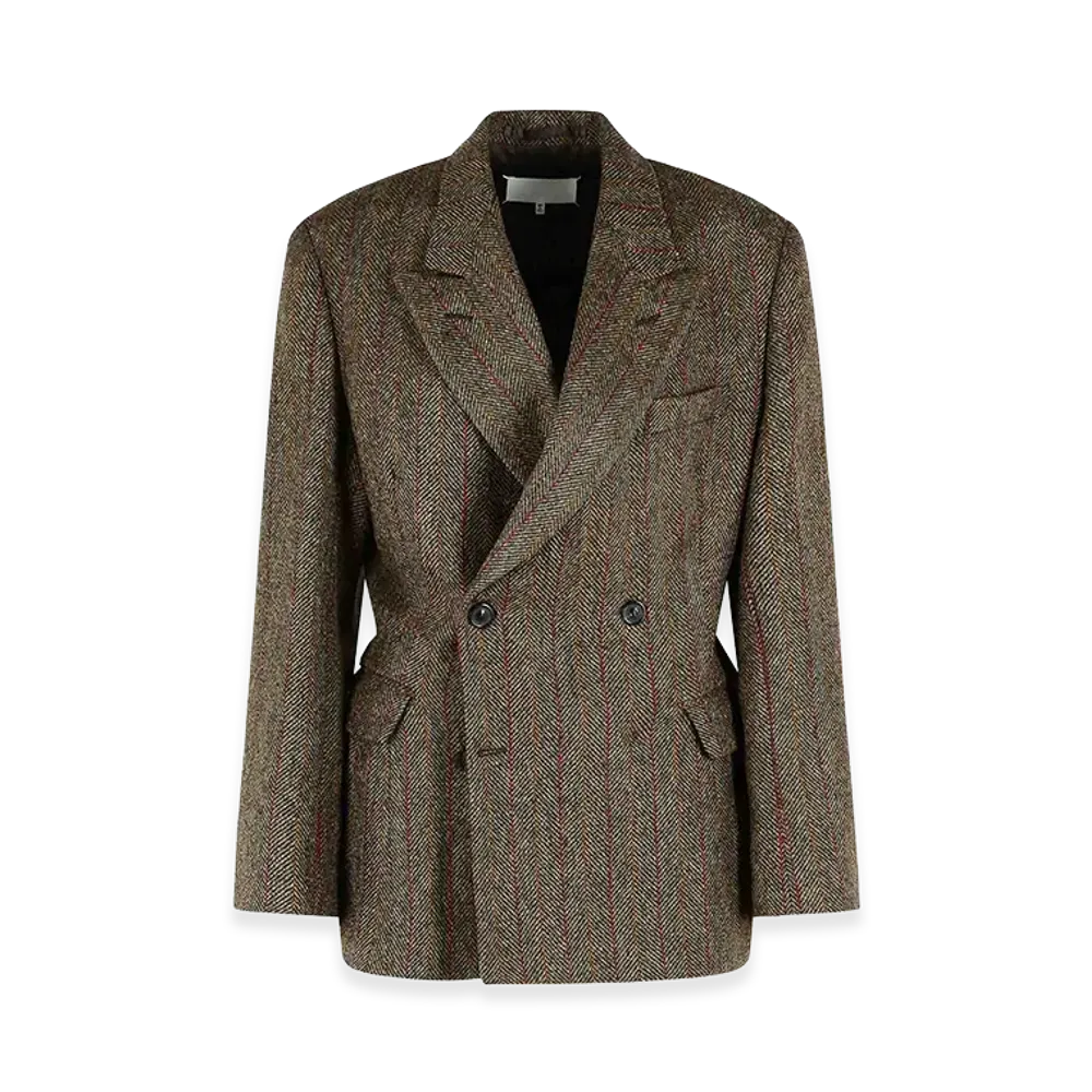 Maison Margiela Women's Wool Blazer "Brown"