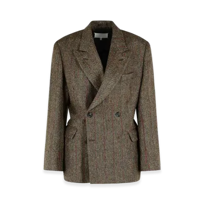 Maison Margiela Women's Wool Blazer "Brown"