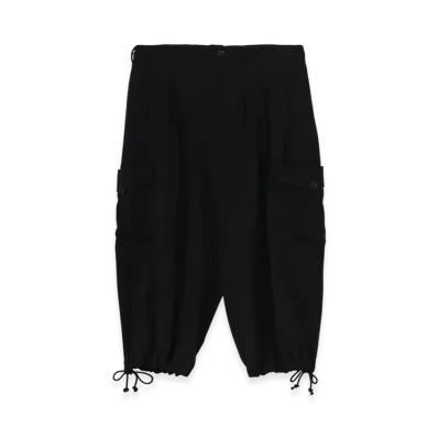 Ground Y Crepe De Chine Side Out PK Balloon Pants "Black"
