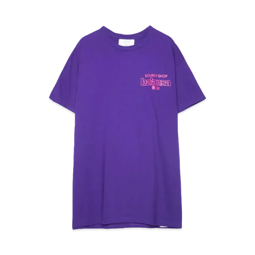 SOUND SHOP balansa ssb logo tee "PURPLE/PINK"