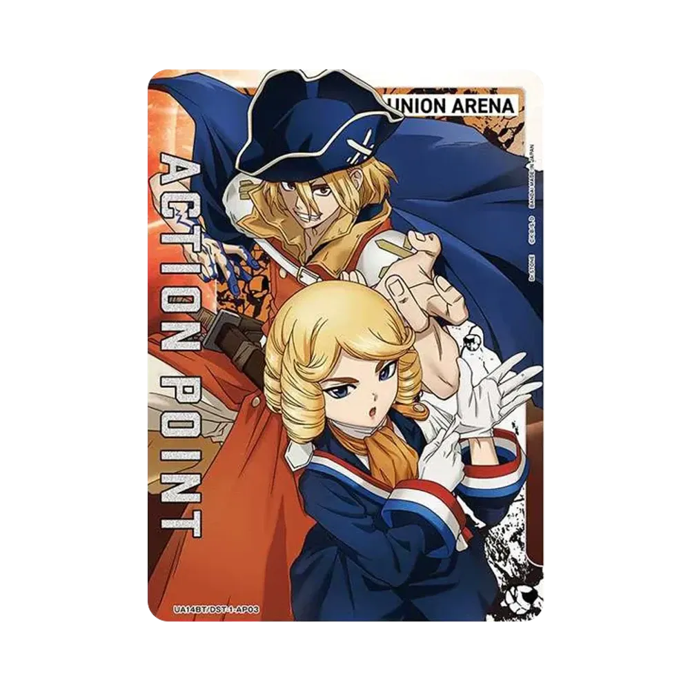 アクションポイントカード (龍水&フランソワ)  [UA14BT-DST-1-AP03](ブースターパック「Dr.STONE」)