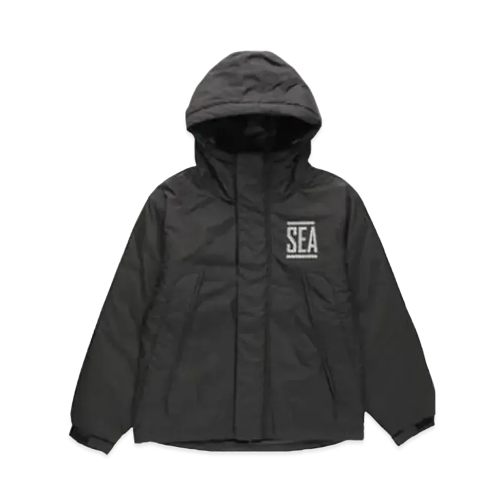WIND AND SEA Warm Shell Pad Hoodie Jacket "Black"