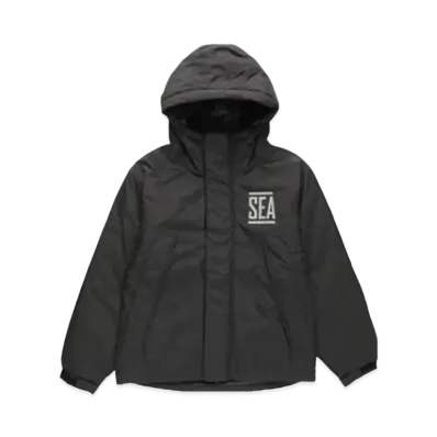 WIND AND SEA Warm Shell Pad Hoodie Jacket "Black"