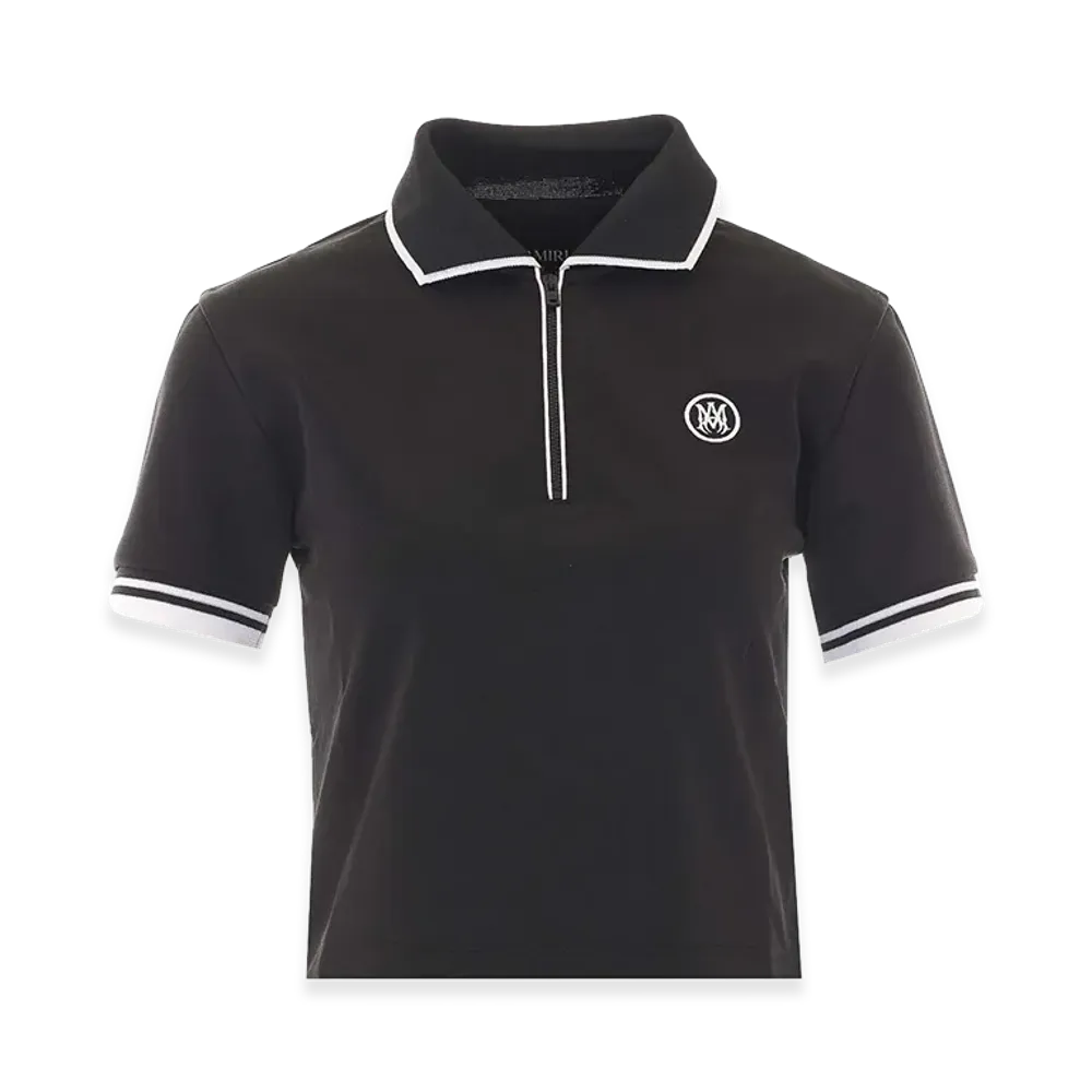 AMIRI Women's MA Embbroidered Polo "Black"