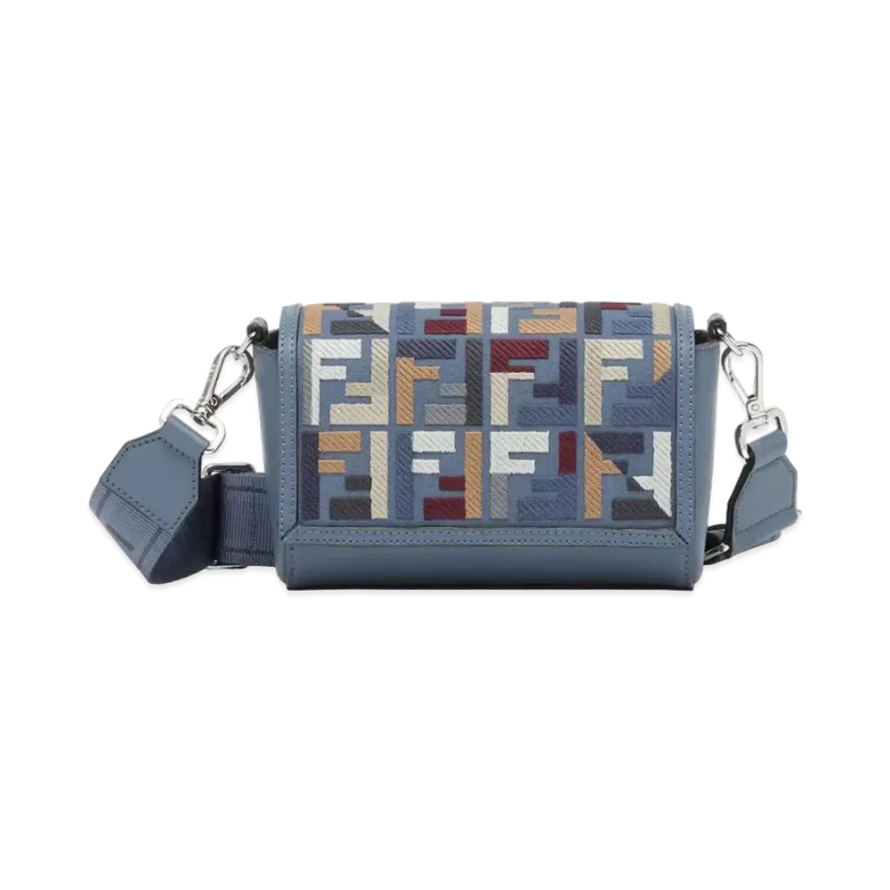 FENDI FF Squared Compact Bag "Blue"