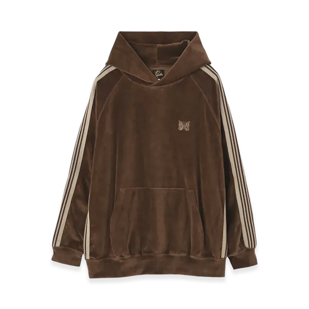 NEEDLES Track Hoodie Velour "Brown"