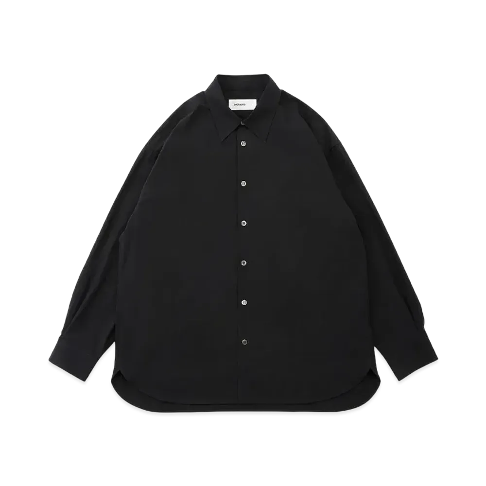 everyone Typewriter Regular Collar Shirt "Black"