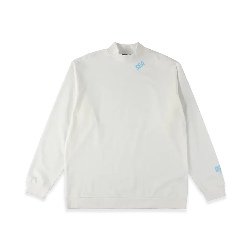 WIND AND SEA CT Mockneck (Cordura(R)) L/S Tee "White"