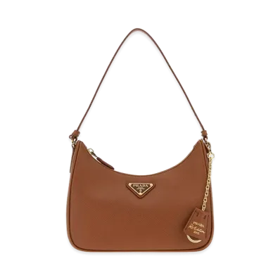 PRADA Wonen's Leather Re-Edition 2005 Shoulder Bag "Camel"