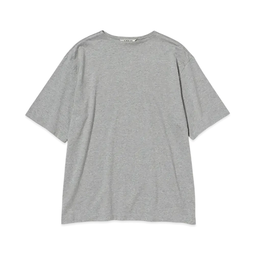J*h様 美品AURALEE シルバーグレー ボートネック AURALEE Luster Plaiting Boat Neck Tee 