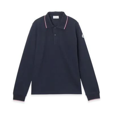MONCLER Kids L/S Polo Shirt "Navy"