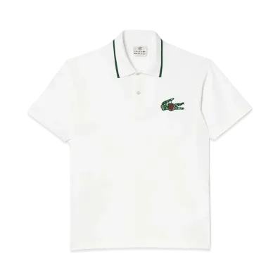 LACOSTE x CLOT Loose Fit Ultra Dry Jersey Polo Shirt "White"