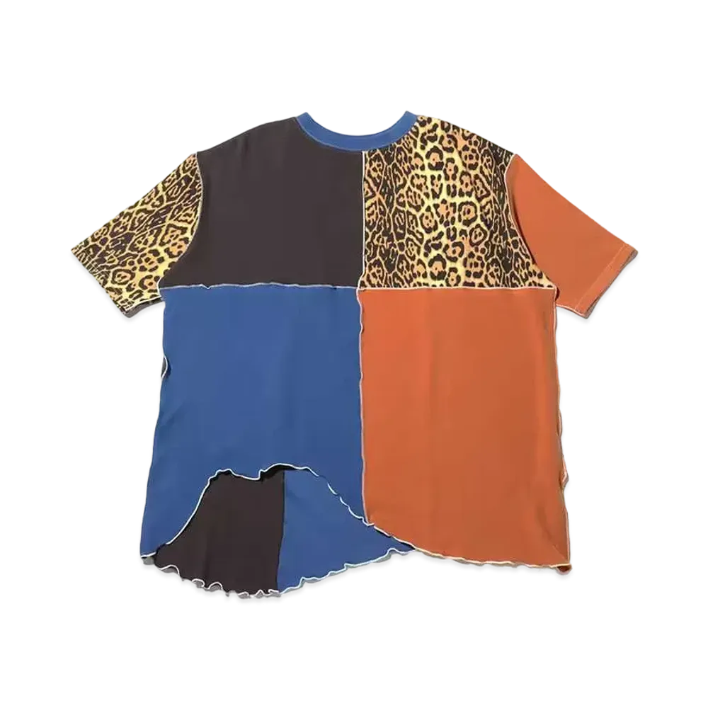 atmos pink x Riehata 2-Way Mellow Big Tee Shirt "Leopard"