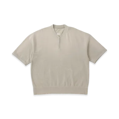 visvim Mondo Henley Zip S/S Crash "Grey"