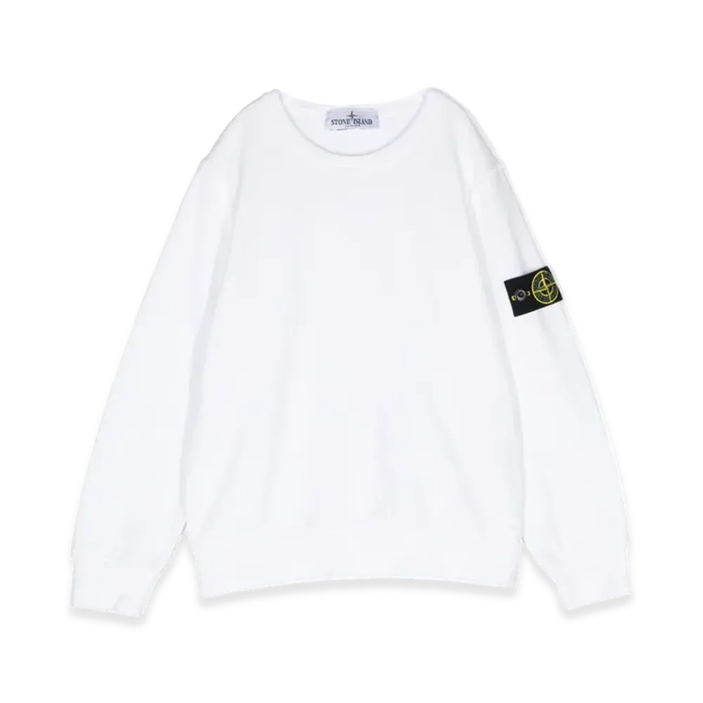 Stone Island Kids Sweaters "White"