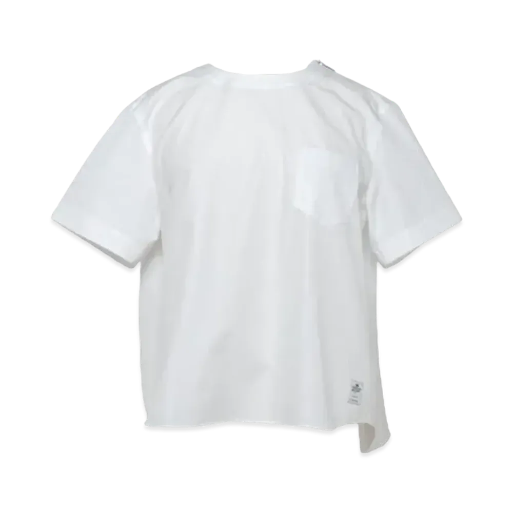 sacai Thomas Mason Cotton Poplin Pullover "Off White"