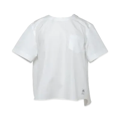 sacai Thomas Mason Cotton Poplin Pullover "Off White"