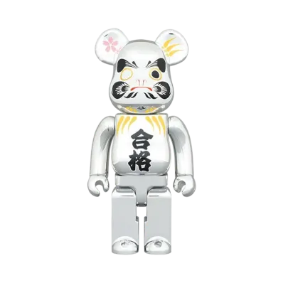 Bearbrick Daruma “GOUKAKU” Silver plated 400%