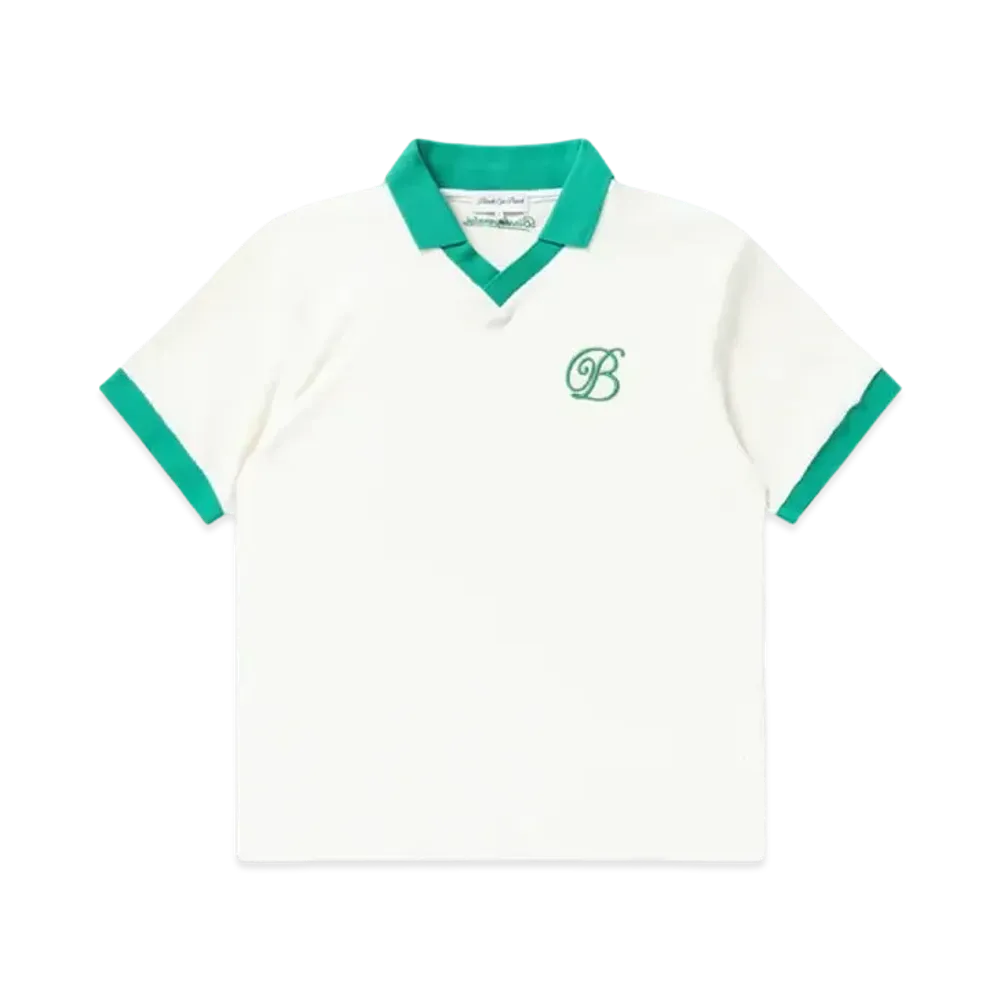 Black Eye Patch B Emblem Pile Polo Shirt "Off White"