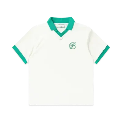 Black Eye Patch B Emblem Pile Polo Shirt "Off White"
