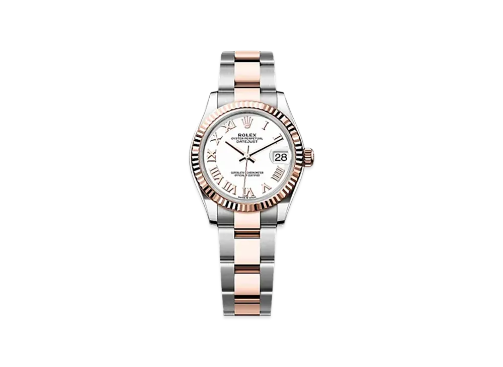 ROLEX Datejust 31mm Oystersteel & Everose Gold 278271 "White"