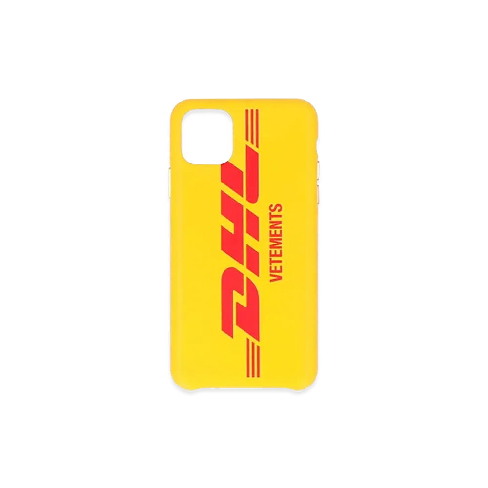 VETEMENTS DHL Collab I-Phone 11 Pro Max Case "Yellow"