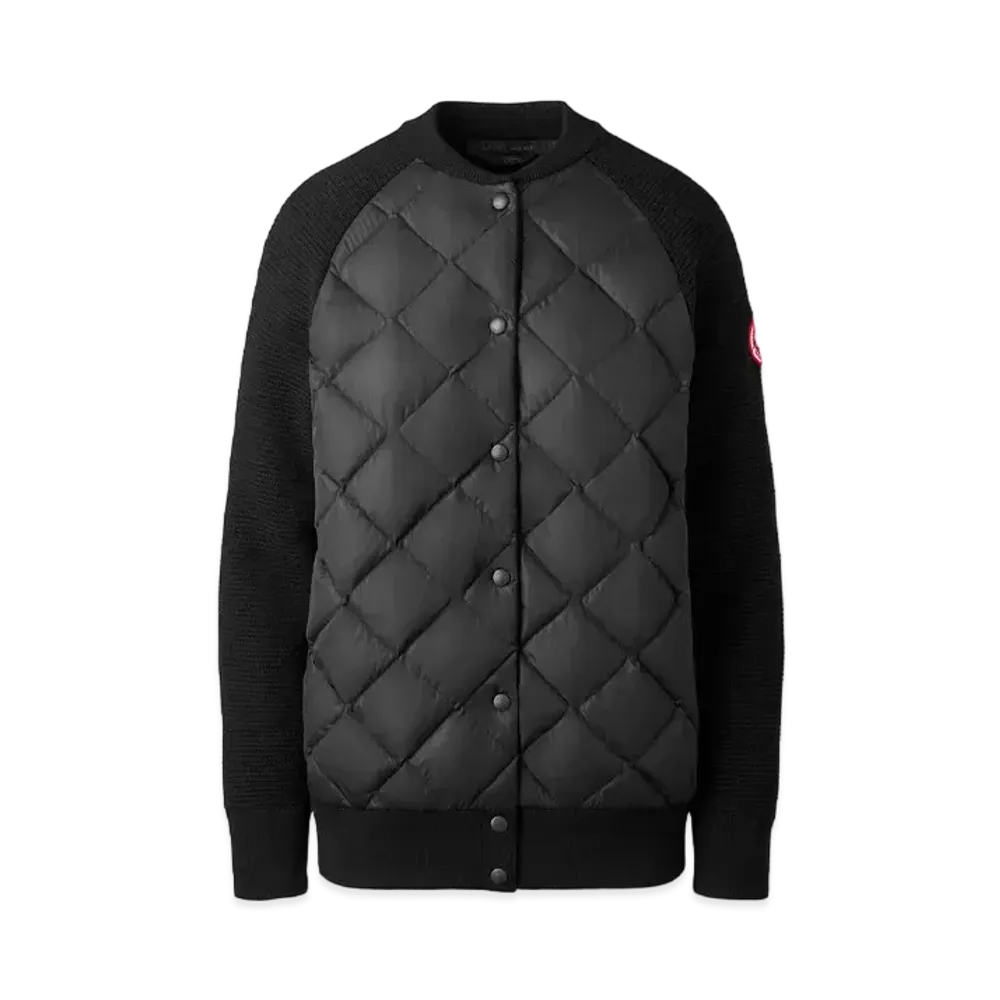 CANADA GOOSE HyBridge Quilted Knit Bomber "Black"