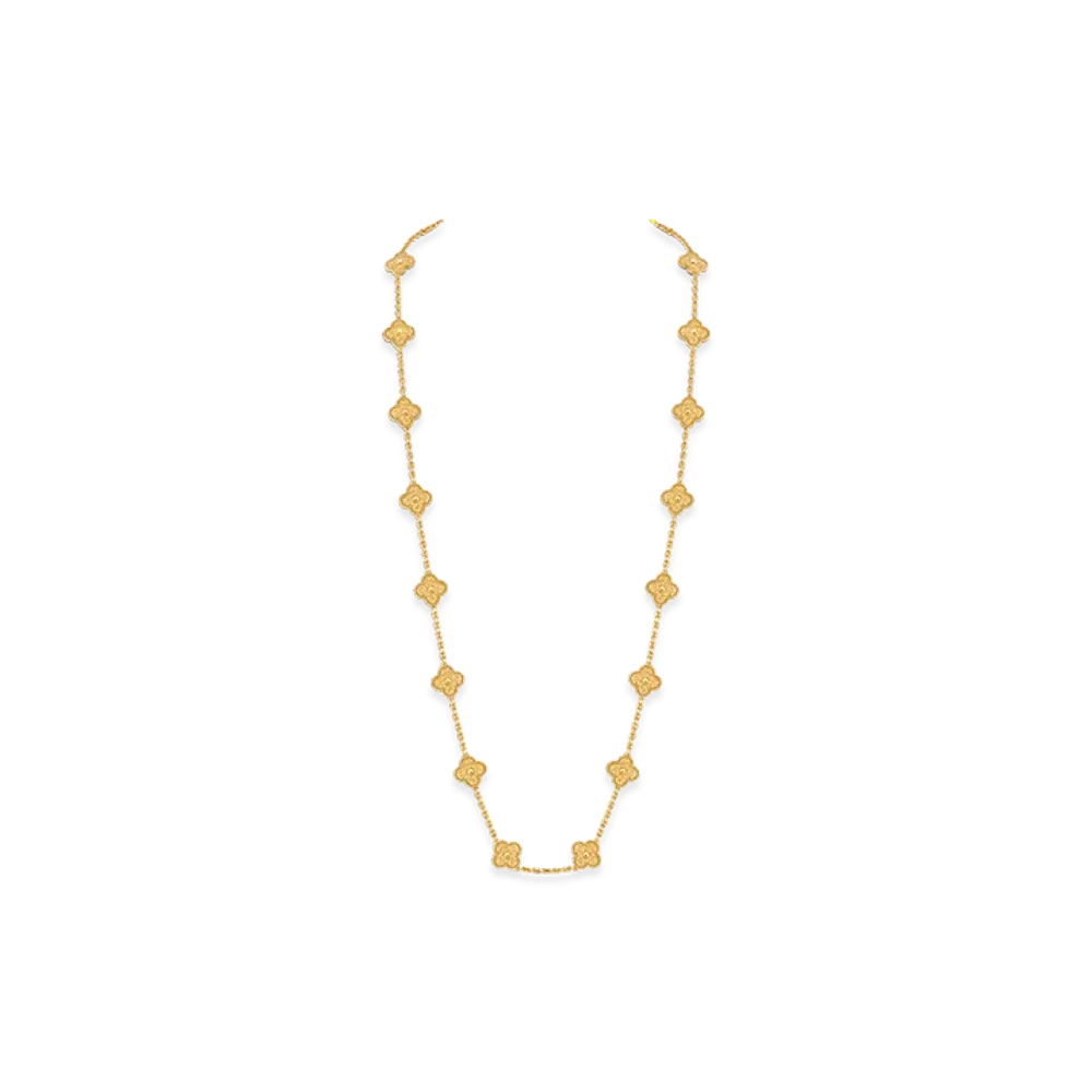 Van Cleef & Arpels Vintage Alhambra long necklace 20 motifs "18K Yellow gold"