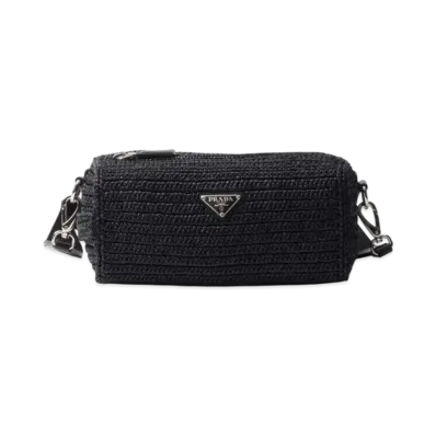 PRADA Crochet Shoulder Bag "Black"