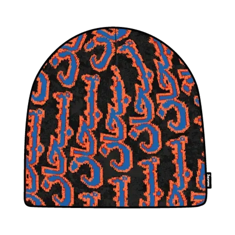 Supreme Arabic Jacquard Beanie "Black"