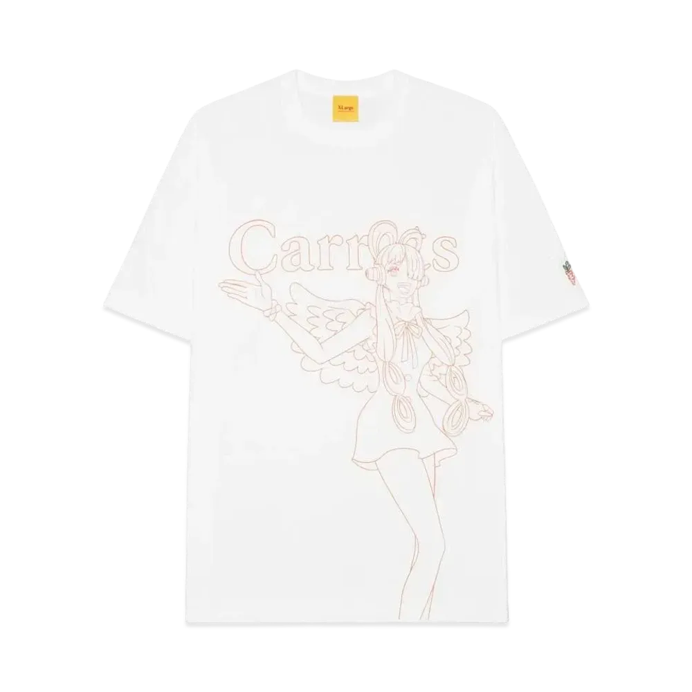 ONE PIECE FILM RED UTA x Carrots by Anwar Carrots OUTLINE T-Shirt "WHITE"